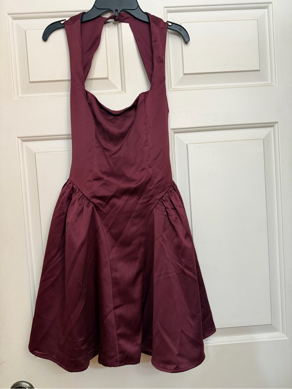 Francesca's Plum Sleeveless Dress- missing button see pics